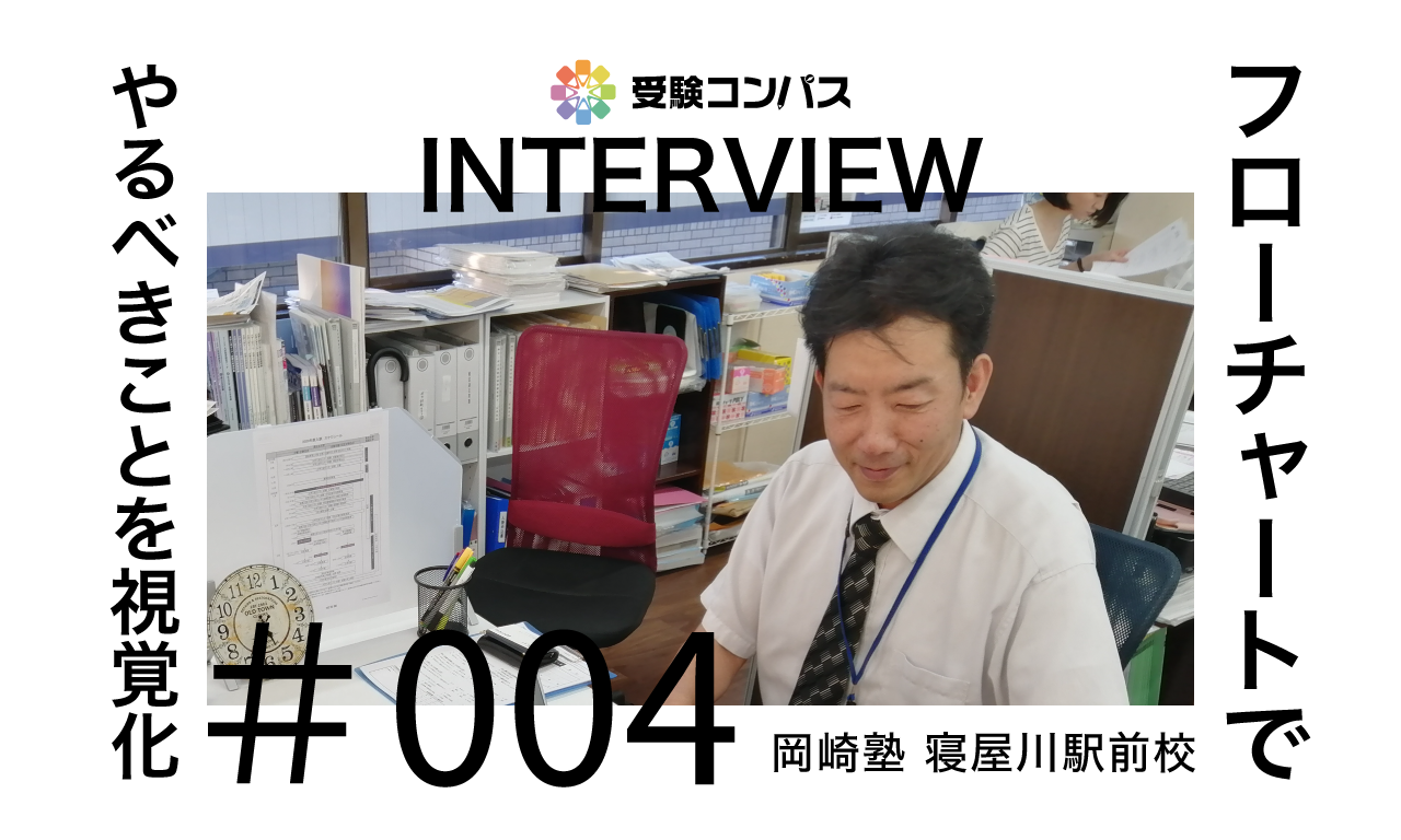 【受験コンパス】インタビューvol.004 フローチャートでやるべきことを視覚化、指示も明確に!
